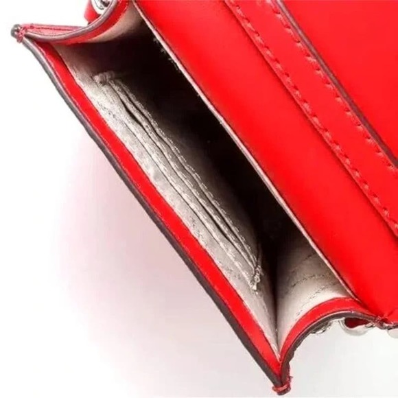 Michael Kors Carmen Small Logo Smartphone Crossbody Bag Bright Red $348 Nwt - Picture 7 of 7